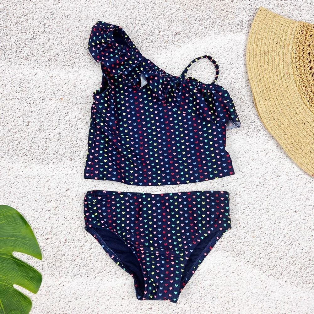 Gap Toddler 2T heart print tankini set